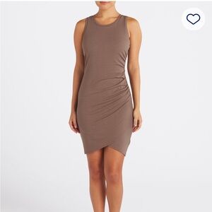 Sleeveless Brown Dress